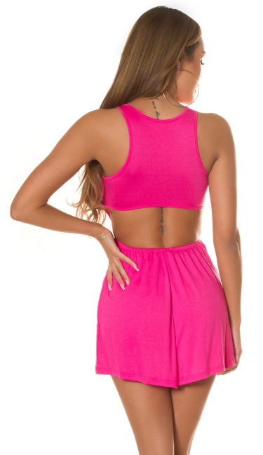 Jumpsuit with a Cut Out Pink